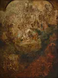 The last judgement by James Mathews Leigh, Oil on canvas, sold Jul 2025