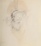 Study for 'the bride at her toilet on the day of her wedding' by David Wilkie, Pencil, black chalk and brown wash, sold Jul 2025