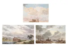 Untitled by Joseph Gandy, Pencil and watercolour The first signed, sold Jul 2025