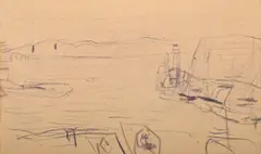 Paysage by Pierre Bonnard, pencil, sold Jul 2025