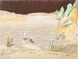 Study for the clay fountain...morning by Irving Petlin, Pastel, sold Jul 2025