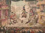 Untitled by James Gillray, Etching with original hand-colouring, on wove paper Published by Hannah Humphrey, sold Jul 2025