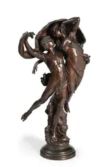 A large bronze figural group 'la danse', early 20th century by Eugène Marioton, BRONZE, sold Jun 2025