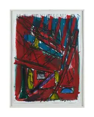 Untitled by Bruce McLean, 1987, Acrylic and ink on paper, sold Jun 2025