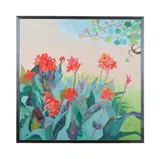 Canna lilies and sea grape by Muriel Cuckney, Oil on canvas, sold Jun 2025