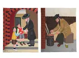 Pocket money; by the fire, two works by John 'road' Allin, Oil on canvas, sold Jun 2025