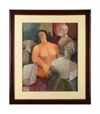 Untitled by Napoléon Paredes, Oil on canvas, sold Jun 2025