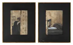 Sleeping figures, a pair by M. G. Raines, Oil on canvas Each signed and dated '95, sold Jun 2025