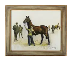 Study of a horse by Michael Lyne, Oil on canvas, sold Jun 2025