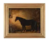 Portrait of a favourite horse by J. W. Smith, Oil on board Variously signed, dated 'March, sold Jun 2025