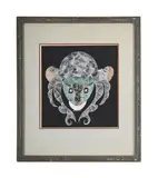 Head by Scottie Wilson, Ink, watercolour and gouache, sold Jun 2025