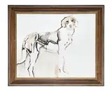 Study of a hound by Mirjam Verhoeff, Watercolour, sold Jun 2025