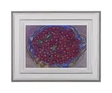 Basket of cherries by Alan Halliday, Pastel, sold Jun 2025