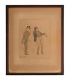 Asparagus for the mishus by George Belcher, Chalk, wash, heightened with white, sold Jun 2025
