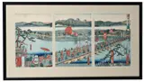 Lord minamoto yorimoto departs for oshu province, circa 1864 by Utagawa Sadahide, print (other), sold Jun 2025