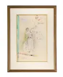 Danseuse arabe by Jean-Louis Forain, Pencil, watercolour, ink and coloured crayons, sold Jun 2025