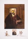 Portrait du peintre par lui-même by Salvador Dalí, Lithograph printed in colours, sold Jun 2025