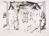 Untitled by Paul Delvaux, Lithograph, sold Jun 2025