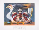 Untitled by Salvador Dalí, etching, sold Jun 2025
