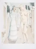 Untitled by Paul Delvaux, Lithograph printed in colours, sold Jun 2025