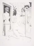 Untitled by Paul Delvaux, Lithograph, sold Jun 2025