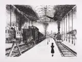 Untitled by Paul Delvaux, Lithograph, sold Jun 2025