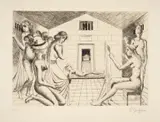 Untitled by Paul Delvaux, pencil, sold Jun 2025