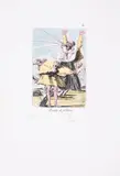 Untitled by Salvador Dalí, Drypoint on heliogravure with pochoir in colours, sold Jun 2025
