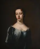 Portrait of ann brockholes by Cirlce Of Sir Godfrey Kneller, Oil on canvas, feigned oval, sold Jun 2025