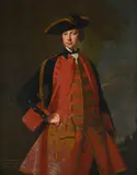 Portrait of captain john davies (b. 1719) by Thomas Hudson, Oil on canvas, sold Jun 2025