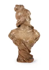 'ondine' bust, circa 1900 by Alphonse Henri Nelson, sculpture, offered Oct 2026