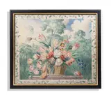 A still life of flowers in a landscape by George Oakes, 1994, Watercolour over pencil, heightened with scratching out, offered Oct 2026