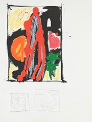 Untitled by John Hoyland, Acrylic and ballpoint pen, offered Jul 2026