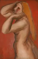 Standing female nude by Bernard Meninsky, Oil on canvas, offered Jul 2026