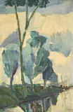 Waveney valley, suffolk by Adrian Ryan, 1951, Oil on board, offered Jul 2026