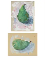 Untitled by Adrian Ryan, oil on paper, sold Jul 2026