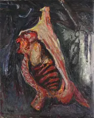 Hanging beef by Adrian Ryan, 1952, Oil on canvas, offered Jul 2026