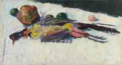 Pheasants and vegetables by Adrian Ryan, 1951, Oil on board, offered Jul 2026