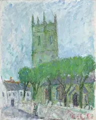 St pol-de-leon church, mousehole by Adrian Ryan, Oil on canvas, offered Jul 2026