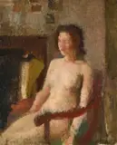 Seated nude by Claude Rogers, Oil on canvas, offered Jul 2026