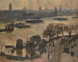 Overlooking the thames at blackfriars by John Anthony Park, Oil on canvas, offered Jul 2026