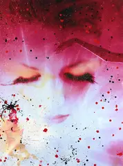 Female face with eyes closed by Raphael Mazzucco, Mixed media on canvas, offered Jul 2026