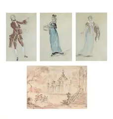 Untitled by Oliver Messel, watercolour, sold Jul 2026