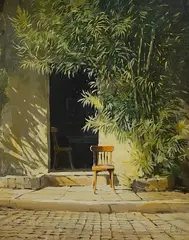 St Tropez Afternoon by Jeremy Barlow, oil on board, sold Oct 2026