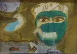 Drowned Phoenician Sailor by Samira Abbassy, mixed media and gouache, sold Oct 2026