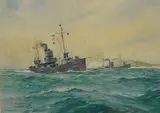 Minesweeping trawlers off Dover Castle by William Minshall Birchall, watercolour, sold Oct 2026