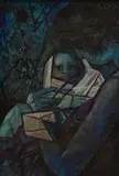 Mother and Child by Shirley Pond, oil on board, sold Aug 2026