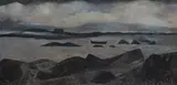 Ireland, Cork Coast by Shirley Pond, oil on board, sold Aug 2026