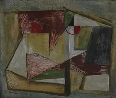 Untitled by Frederico Santi, oil on board, sold Aug 2026