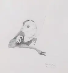Untitled by Maggi Hambling, pencil on paper, sold Aug 2026